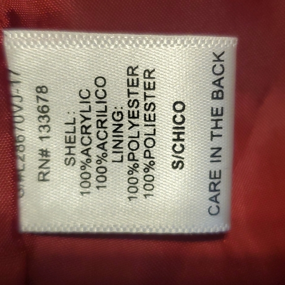 LOVE TREE FUR - Burgundy Feaux Fur Vest Size Small (Perfect  for Valentines) - Picture 8 of 9